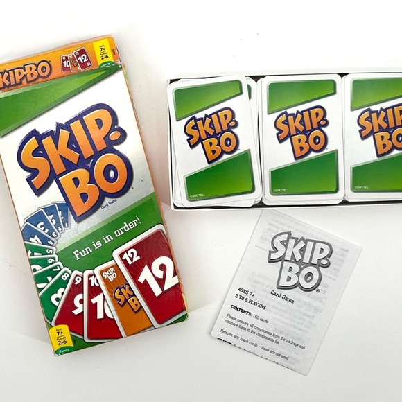 Mattel Games Skip-Bo Card Game - Picture 3 of 3